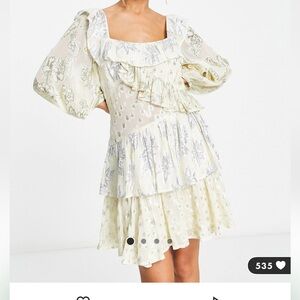 Asos metallic dress
